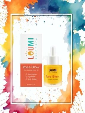 LOUMI Skincare Rose Glow Illuminating Face Oil🌹